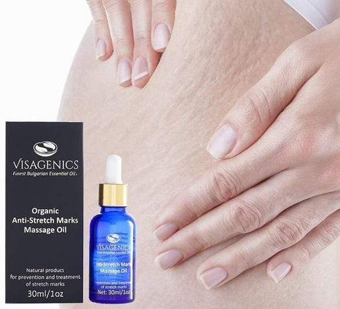 Anti Stretch Marks Oil | USDA Organic | 100% Natural | Gentle & Smooth