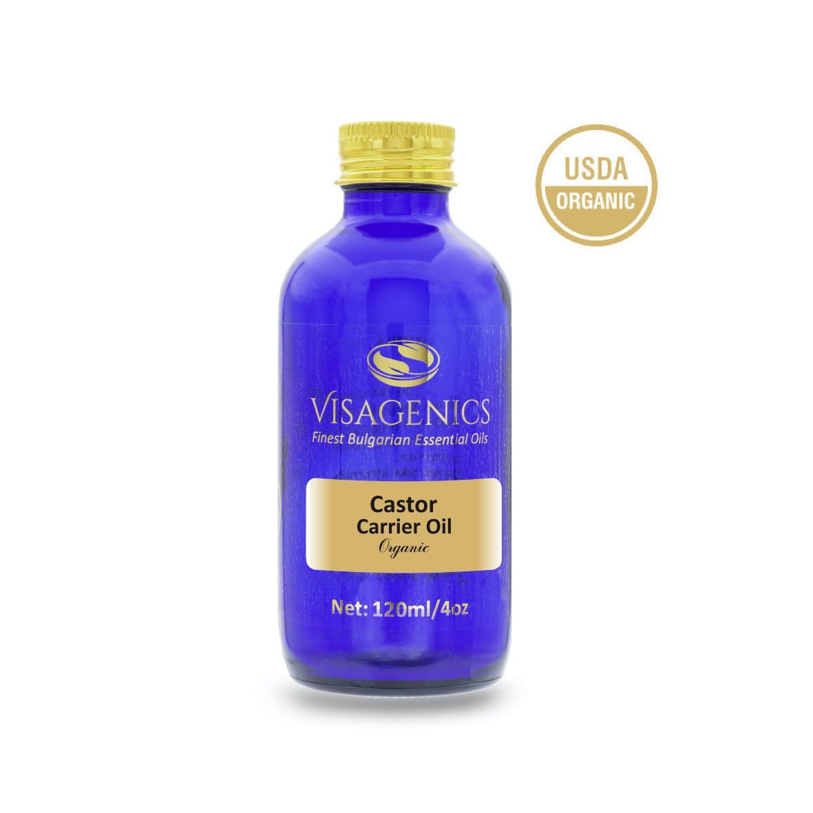 Castor Oil | USDA Certified Organic) | 100% Pure | Carrier Oil